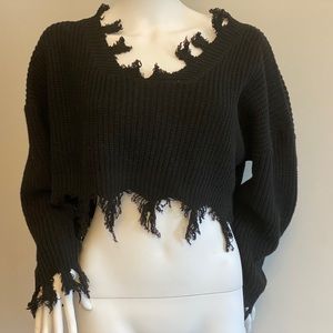 Zaful Ripped Sweater